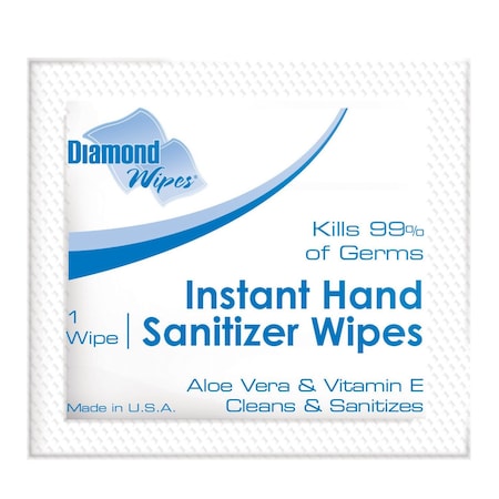 Diamond Wipes Instant Hand Sanitizing Wipes, 1000PK F244865F10